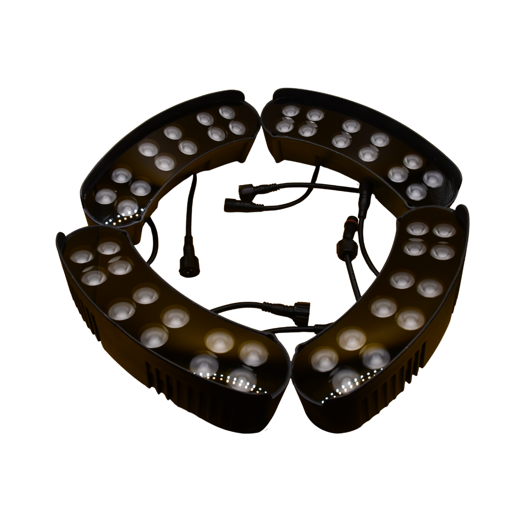 Lumen RGB TreeGlow Outdoor Landscape Light – Weatherproof RGBW LED with DMX Control - (Set of 4)