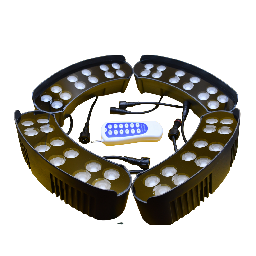 Lumen RGB TreeGlow Outdoor Landscape Light – Weatherproof RGBW LED with DMX Control - (Set of 4)