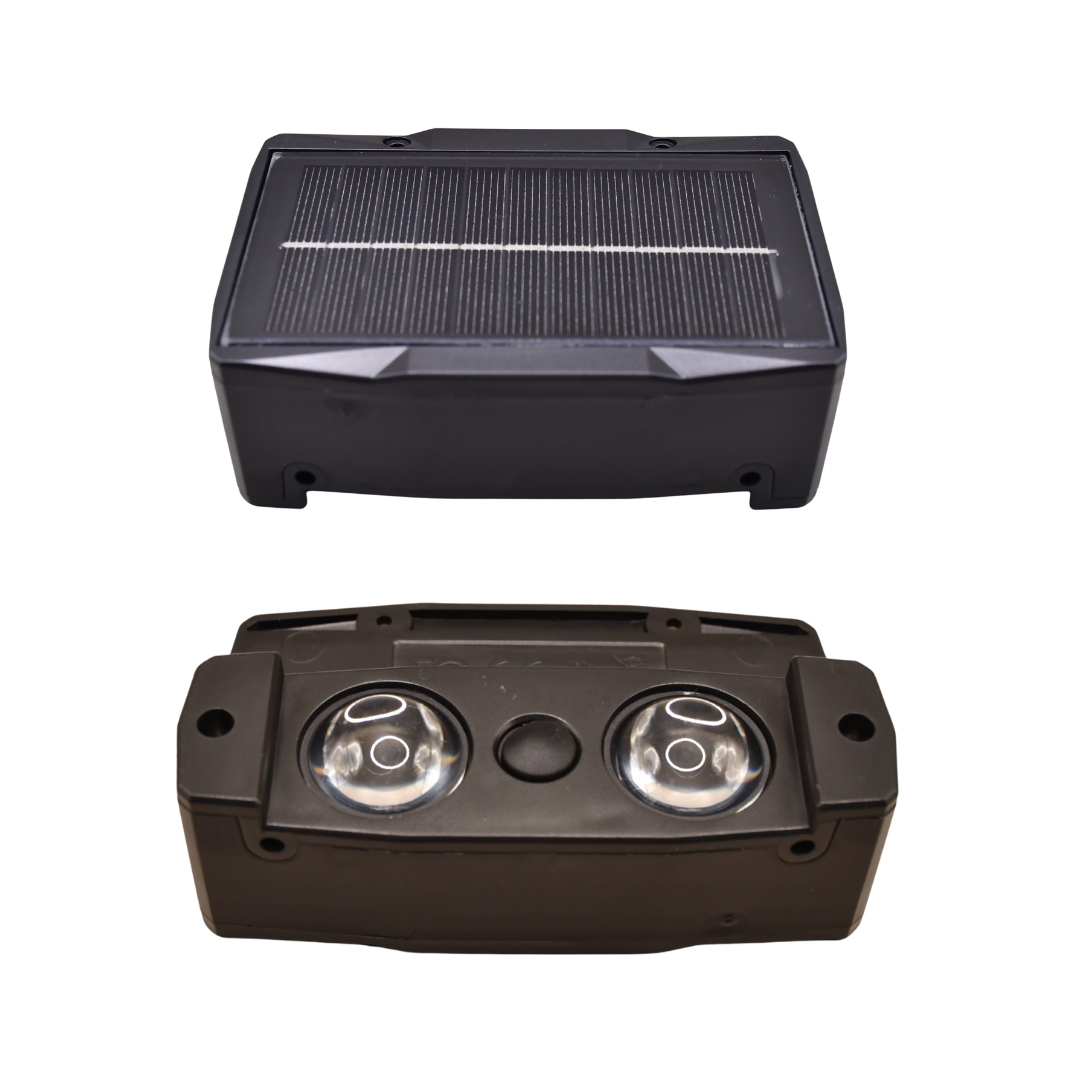 Lumen Super Bright RGB LED Solar Wall Light (Set of 2)