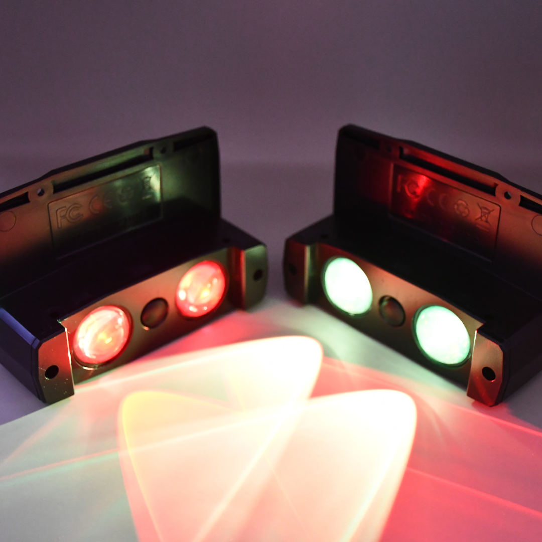 Lumen Super Bright RGB LED Solar Wall Light (Set of 2)