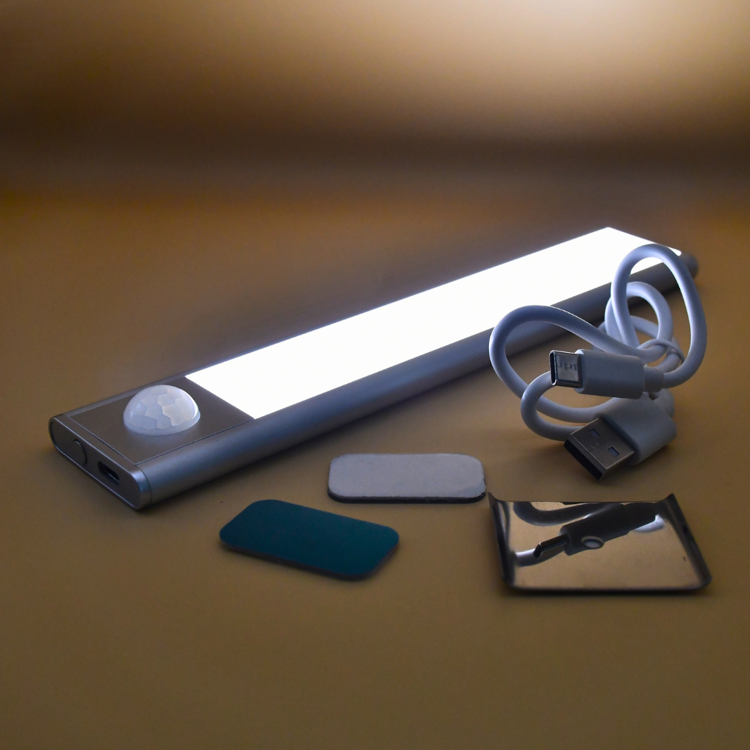 LumenSense Motion Sensor LED Night Light – Wireless, Battery Powered, Auto ON/OFF