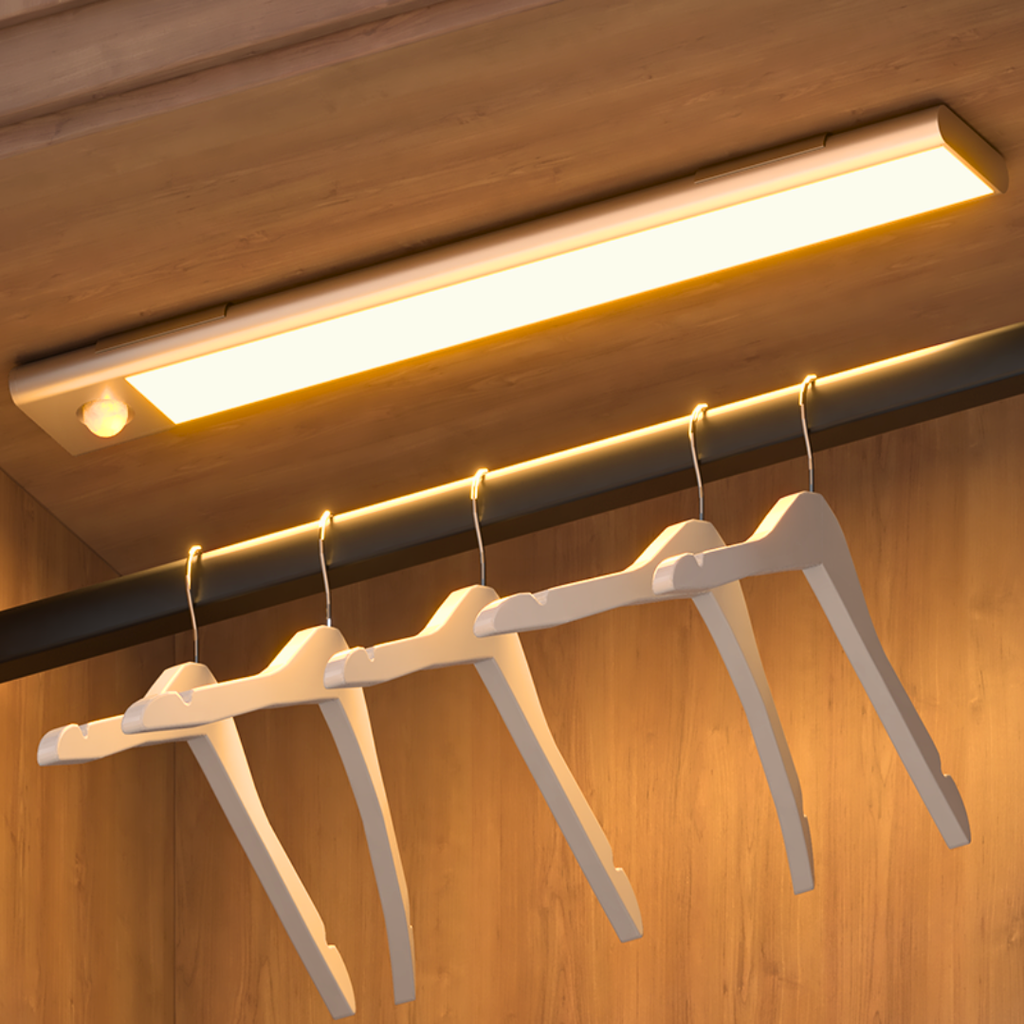 LumenSense Motion Sensor LED Night Light – Wireless, Battery Powered, Auto ON/OFF