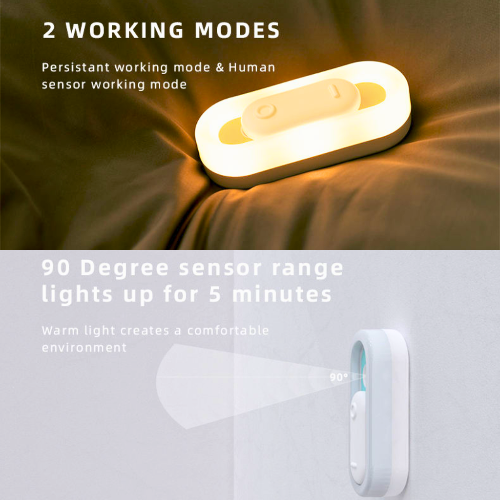 Lumen Smart Motion Cabinet LED Light – PIR Sensor, Wireless, Rechargeable