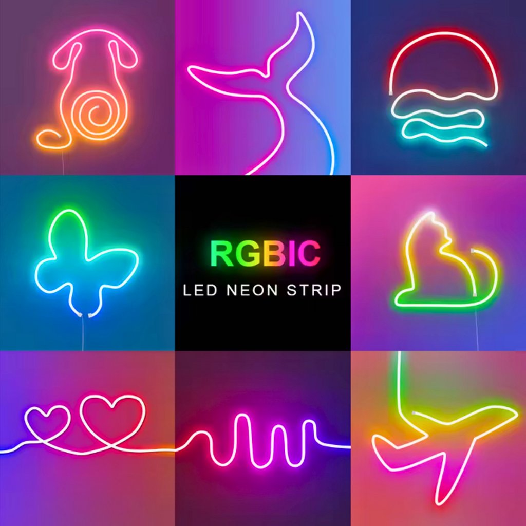 Lumen NeonWave 5m Single Color LED Strip Light – Warm/Cool White, Flexible Neon Accent Light